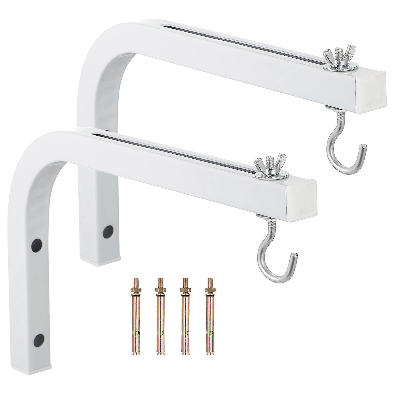 2pcs Universal Projector Screen L-Bracket Wall Hanging Mount with Hook