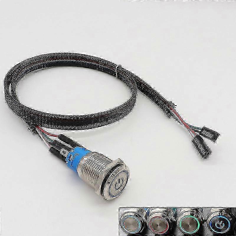 PC Host Start Reset Power Button Switch with Durable Cable