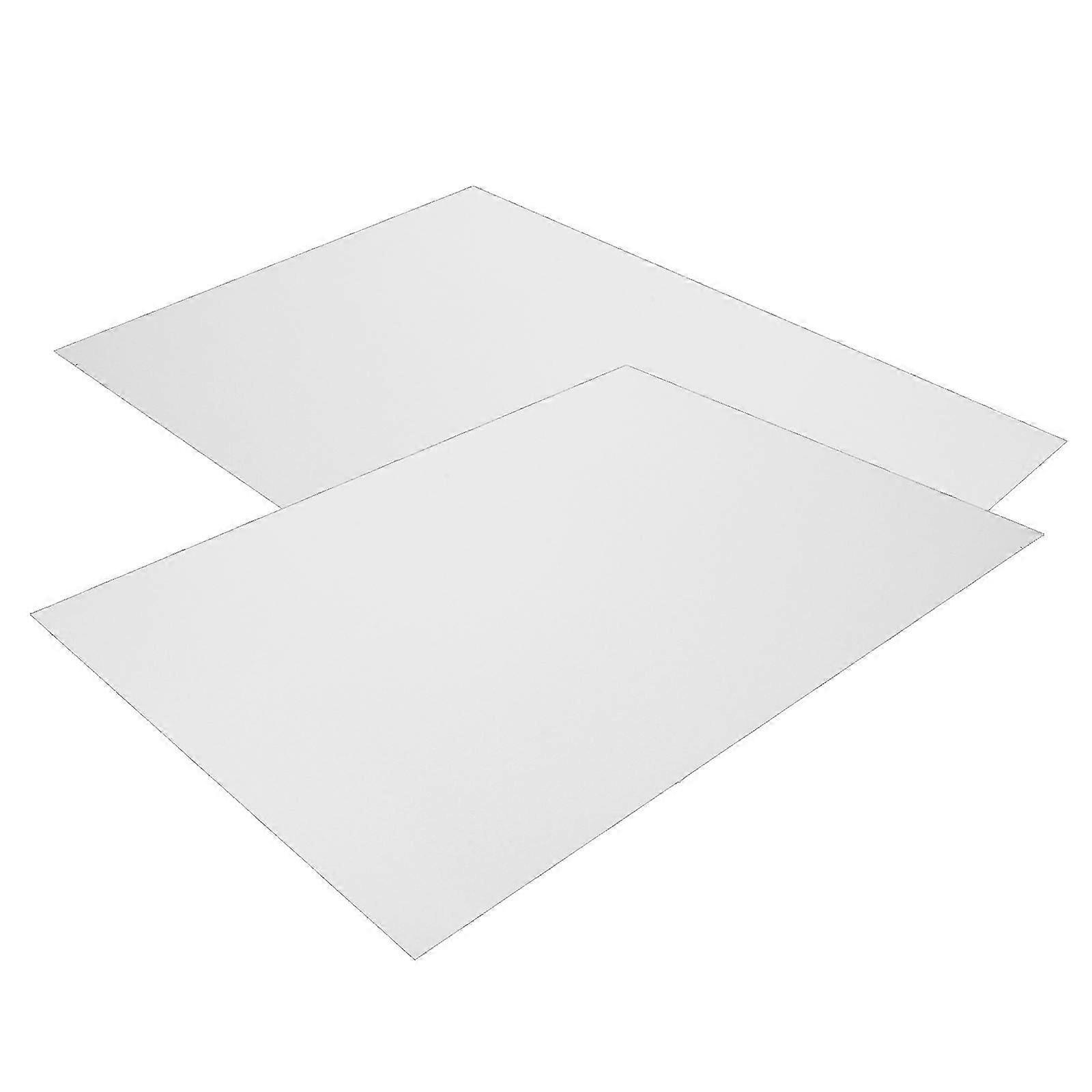 2pcs A4 Size Rectangular Aluminum Sheets Plates for Crafting Projects