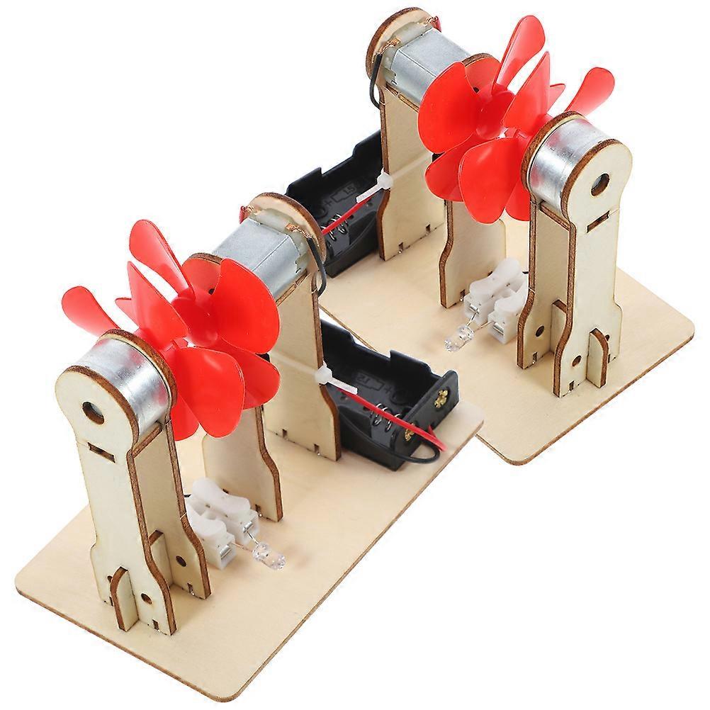 Wind Generator Materials Small Wind Generator Motor for 2Sets Child Science Kit