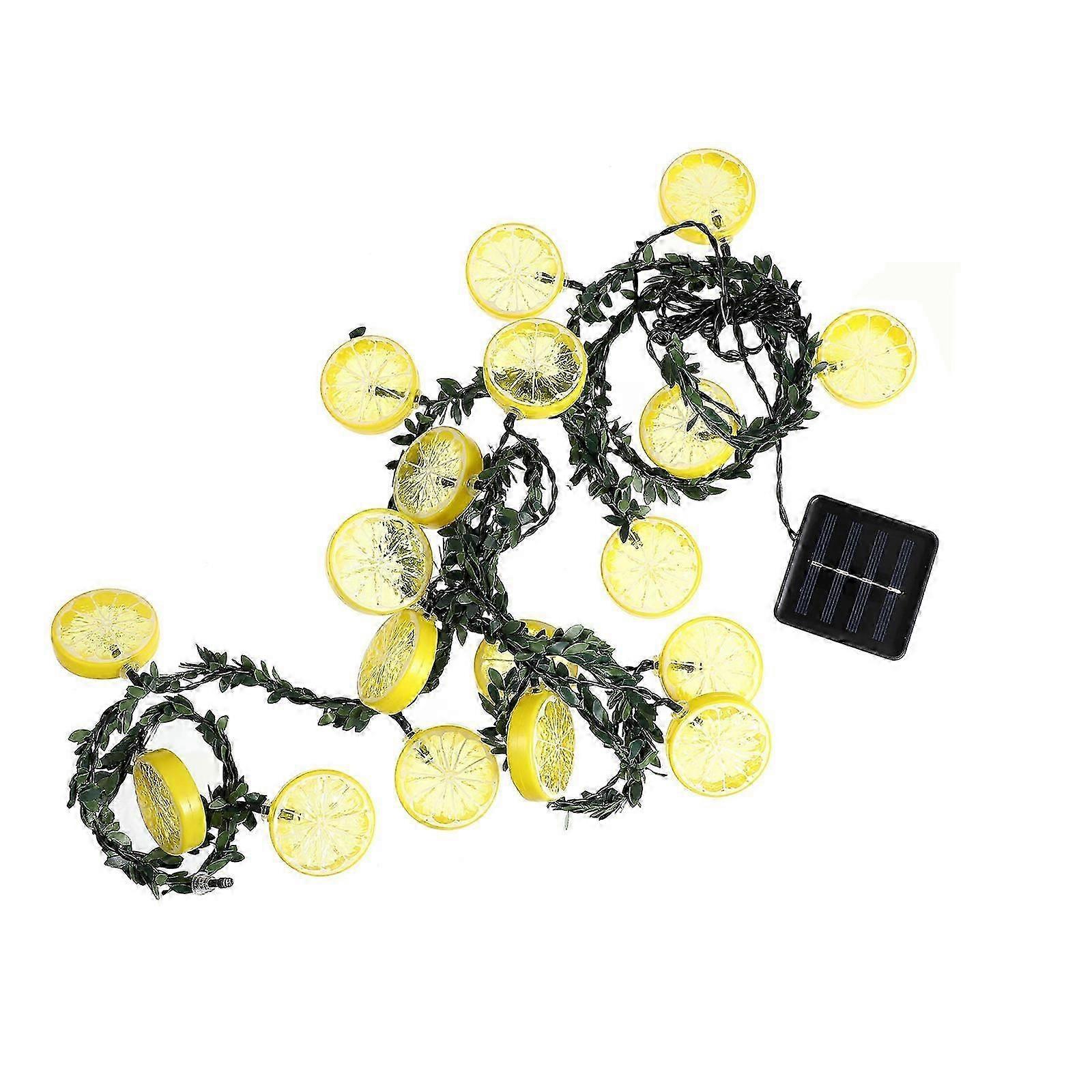 Yellow Solar String Light for Decor Lightweight Plastic Outdoor Yard Atmosphere Creator