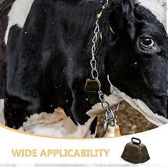 Vintage Cowbells for Decoration with Unique Sound 6Pcs Dark Brown Metal Bells