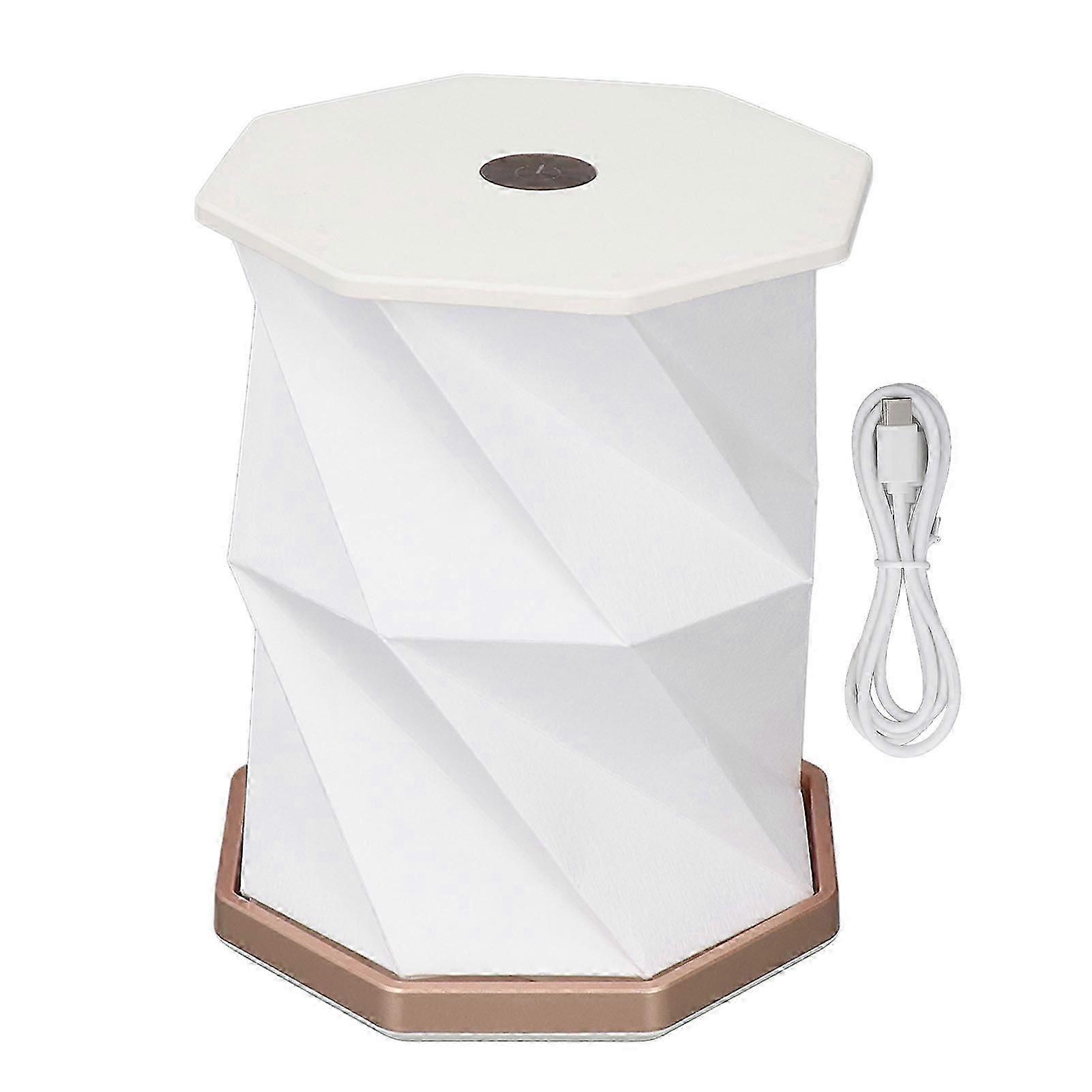 Foldable Paper Bedside Lamp, Dimmable, Rechargeable, Touch Control, for Bedroom