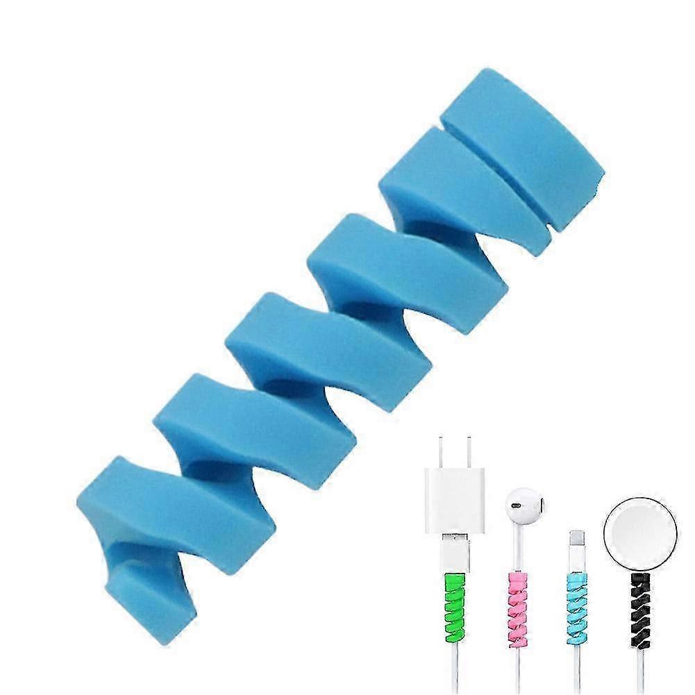 Cable Protector - Silicone Coil Wrap for Data Cord Strain Relief