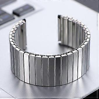 Elastiskt klockarmband i rostfritt stål 14 mm 16 mm 18 mm 20 mm 22 mm Expansionsarmband Metallarmband Universal Ersättningsarmband