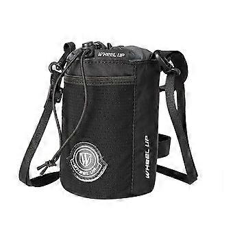Bicycle Handlebar Water Bottle Holder with Nylon Pocket Phone Drink Cup Holder for Mountain Bikes Road Bikes
