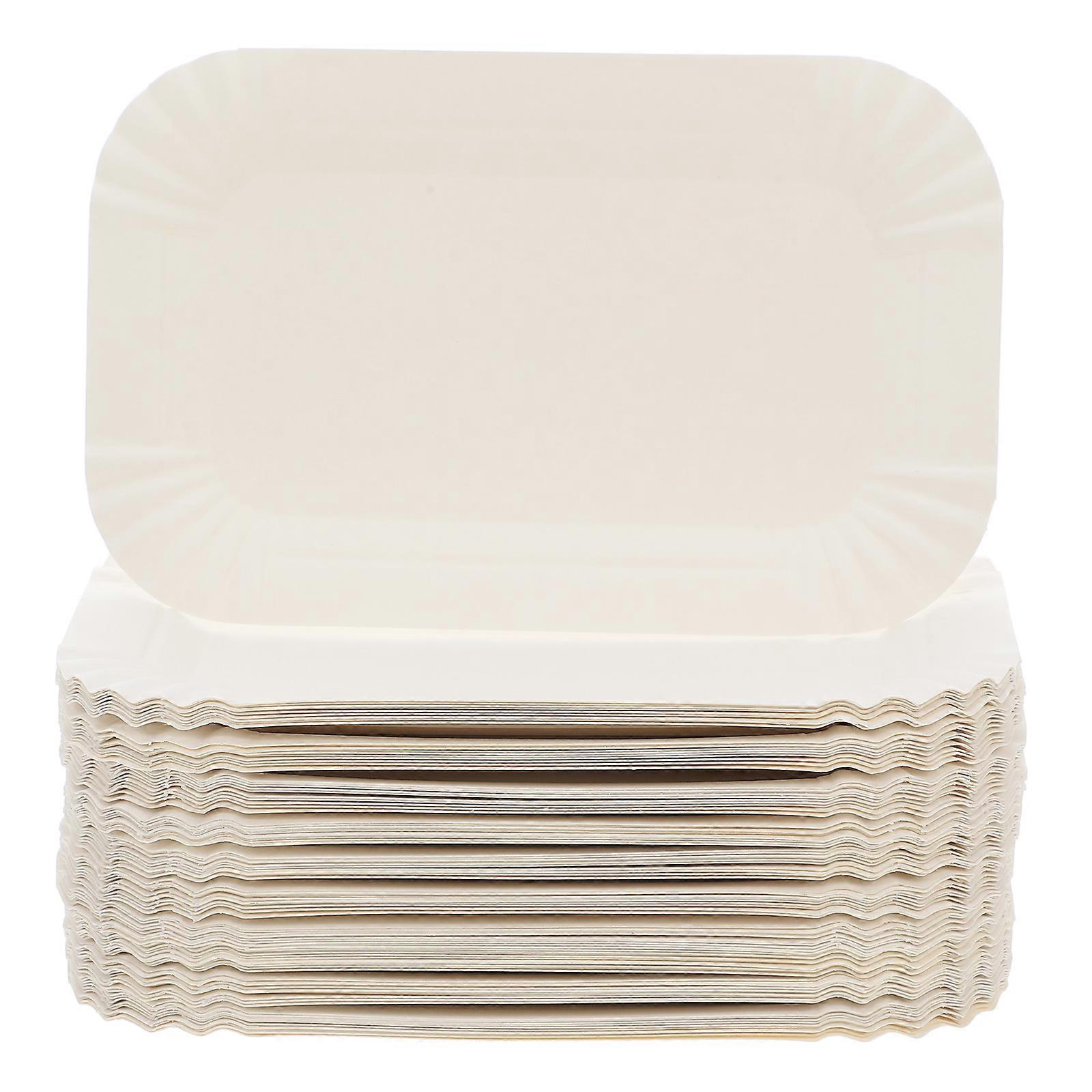 Egg Cake Board Rectangle for Cake Serving Durable Paper Plates