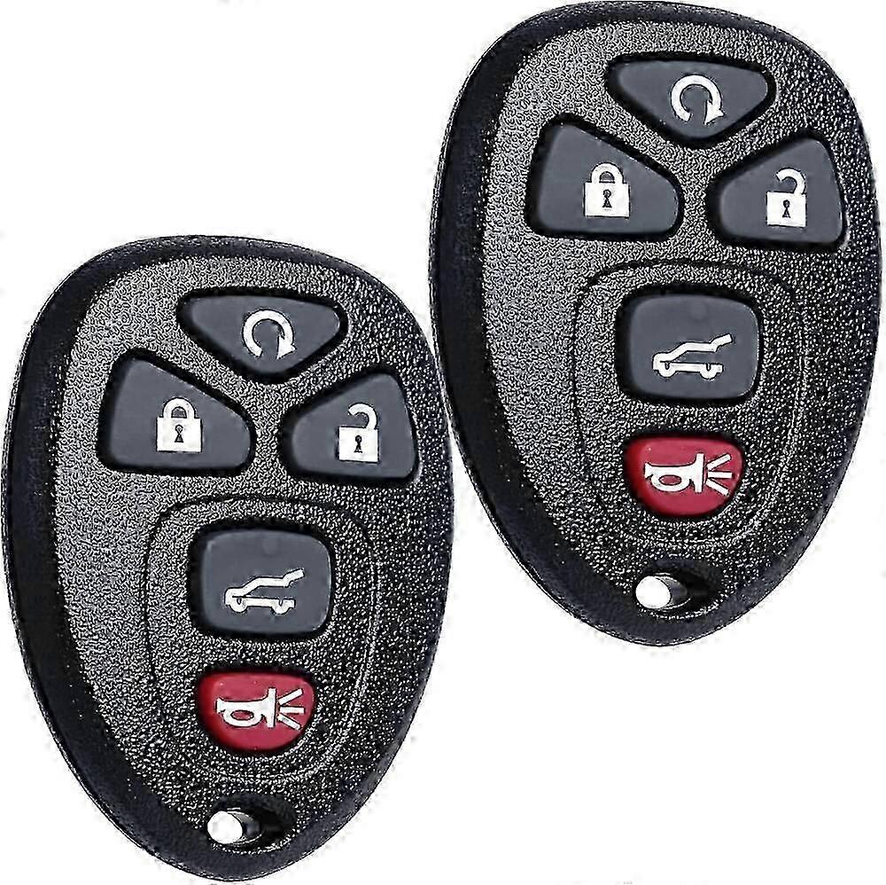 Replacement Keyless Entry Remote Key Fob, 5-Button 315MHz, Compatible with Select 2007-2015 Vehicles