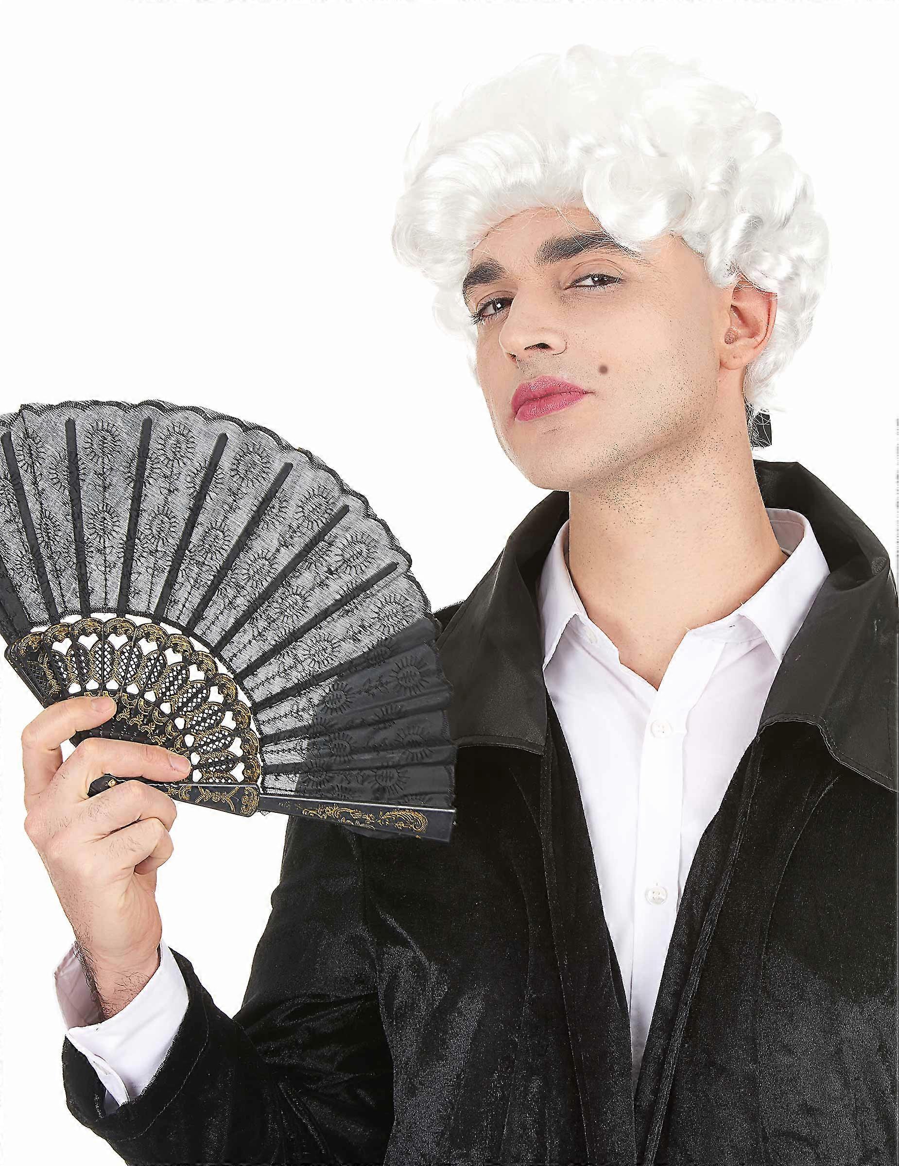 White Marquis wig for men