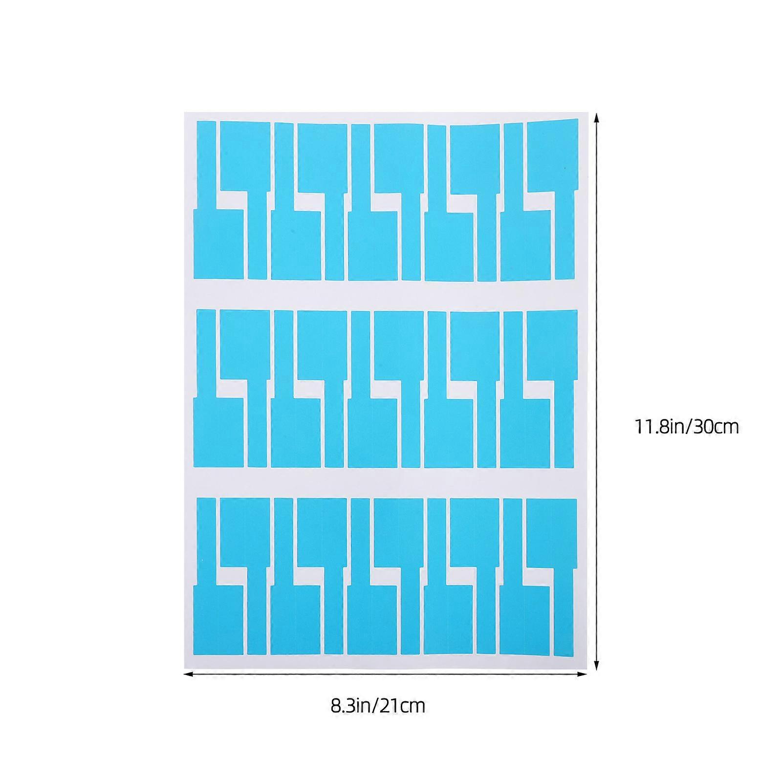 Blue Identification Tags for Network Cable Labeling 10Pcs Stickers