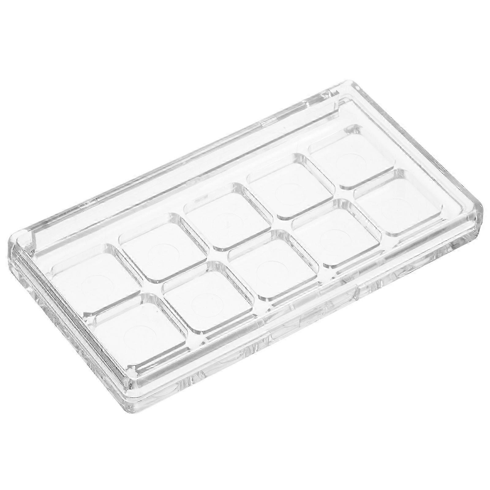 Transparent Eyeshadow Palette compatible with Lipstick Storage