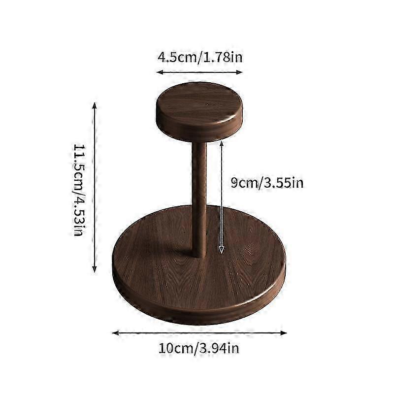 Solid Walnut-Coloured Cup Rack