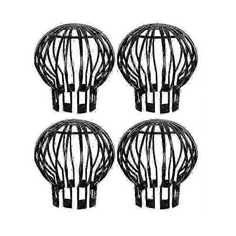 4pcs Gutter Guard Downspout Filter Strainer compatible with Leaf Debris Prevention