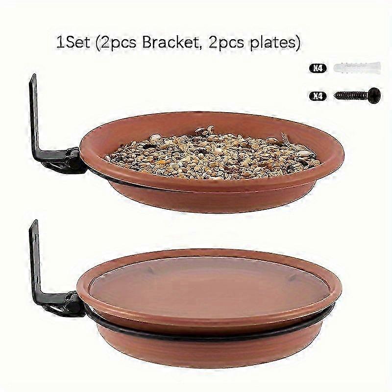 Outdoor Hanging Bird Feeder Bath Pair