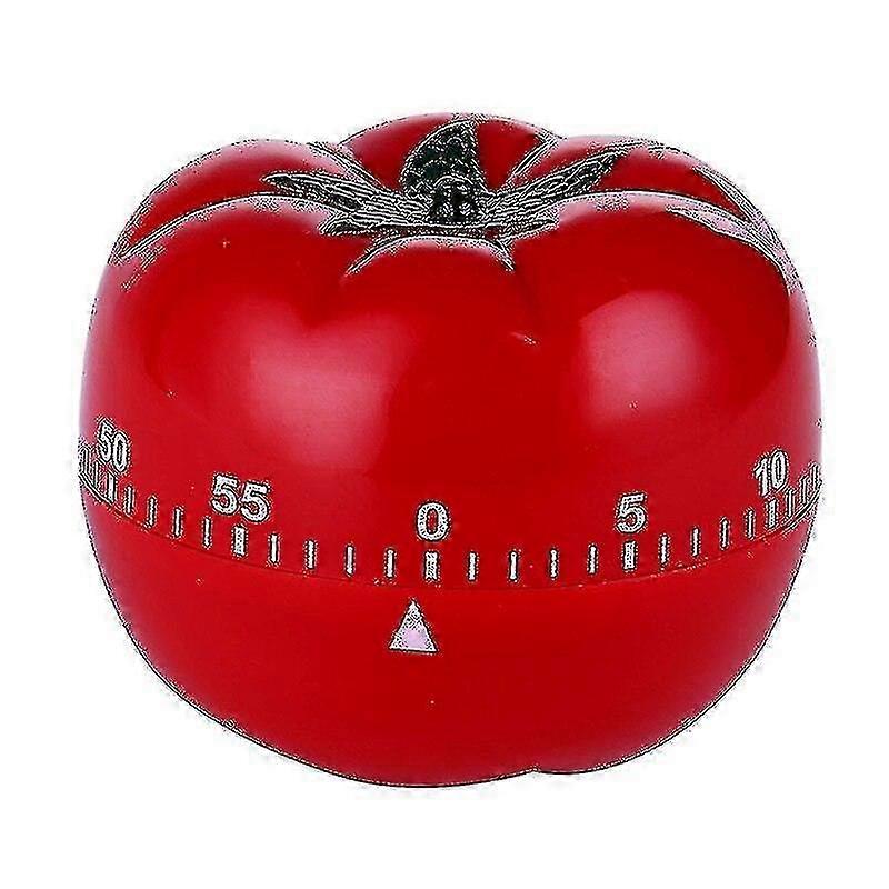 Kitchen Timer Mechanical 60-Minute, Tomato-Shaped for Cooking and Baking