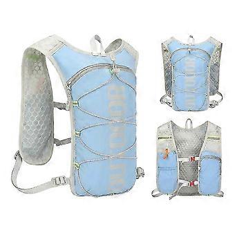 Running Hydration Vest with 1.5L Hydration Bladders Reflective Running Backpack Breathable Light Running Vest Blue_aa