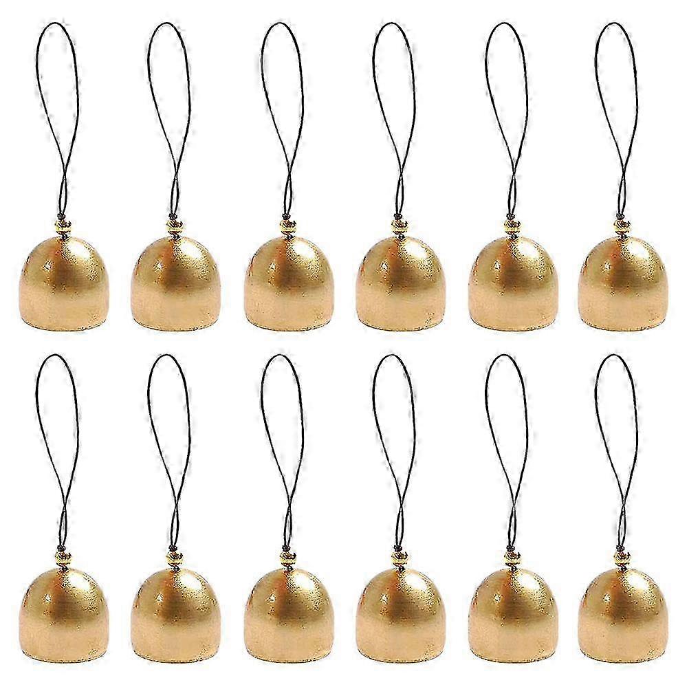 12Pcs Golden Craft Bells Set