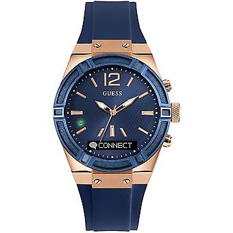Guess connect Watch for Women Analog/ Quartz Digital with C0002M1 Rubber Bracelet