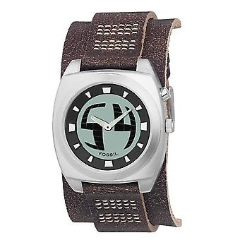 Fossil big tic Quartz Analog Woman Watch with BG2060 Cowhide Bracelet