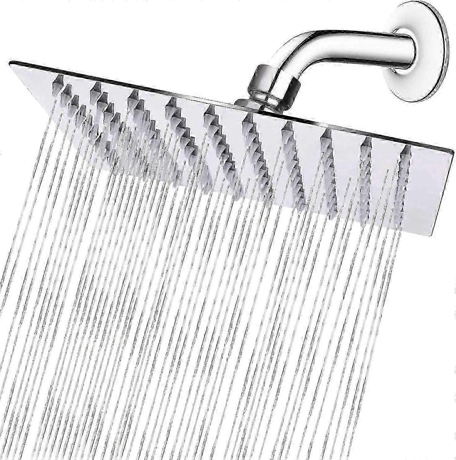 8 Inch Square Stainless Rain Shower Head