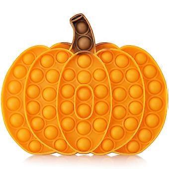 Pumpkin Pop Fidget Toy, Durable Silicone Push Pop Bubble Sensory Toy for Stress Relief Kids and Adults