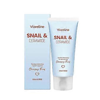 Gentle Facial Cleanser with Snail Secretion Filtrate and Ceramide NP, Cleans Excess Dirt, Locks Moisture, Refreshing Non-Tight Non-Stuffy, Daily Facia