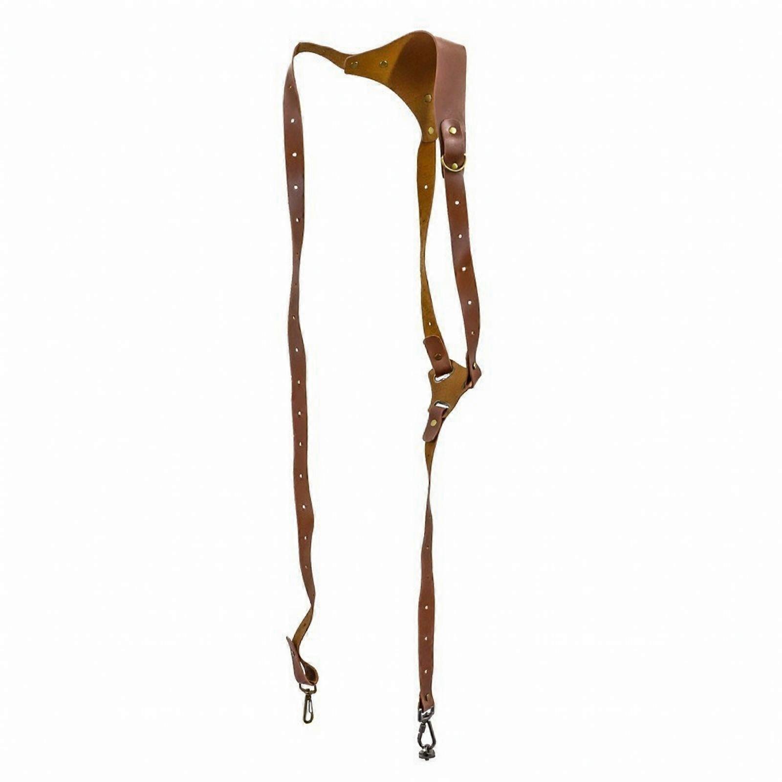 Adjustable Leather Camera Strap | Secure Metal Clips, Camera Shoulder Strap, for