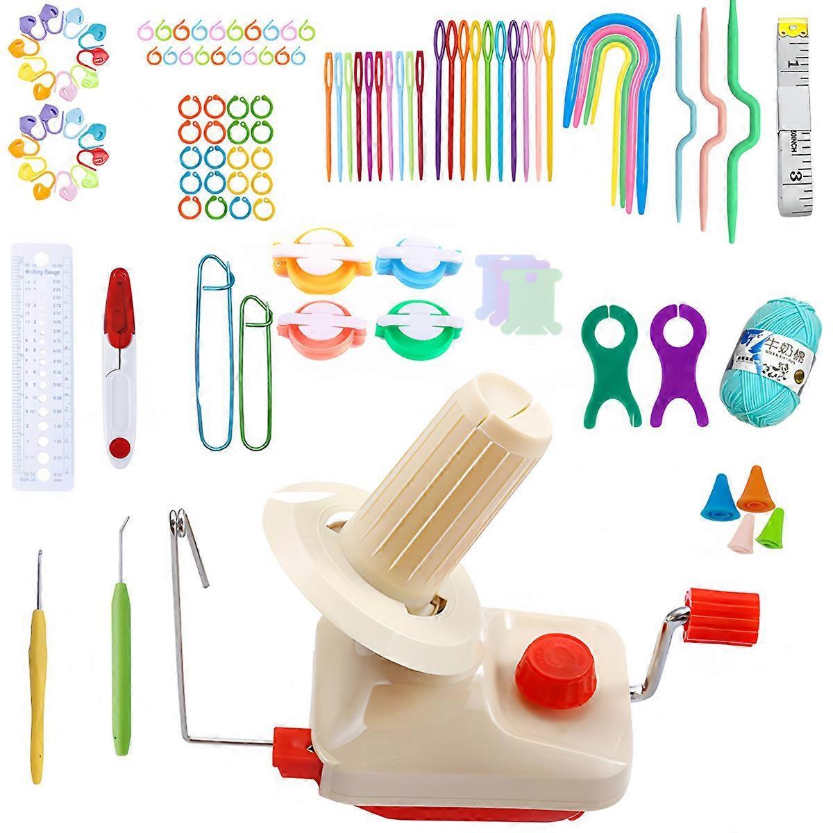 Adjustable Table-Mount Yarn Winder