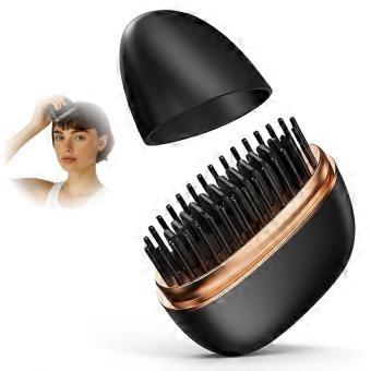 Cordless Hair Straightener with Fast Heating Ceramic Plates, USB Rechargeable Mini Comb for Travel