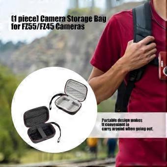 Waterproof & Shockproof EVA Camera Case Compatible with PIXPRO FZ55 FZ45, Wear-Resistant Pouch with Gray Interior for Outdoor Storage