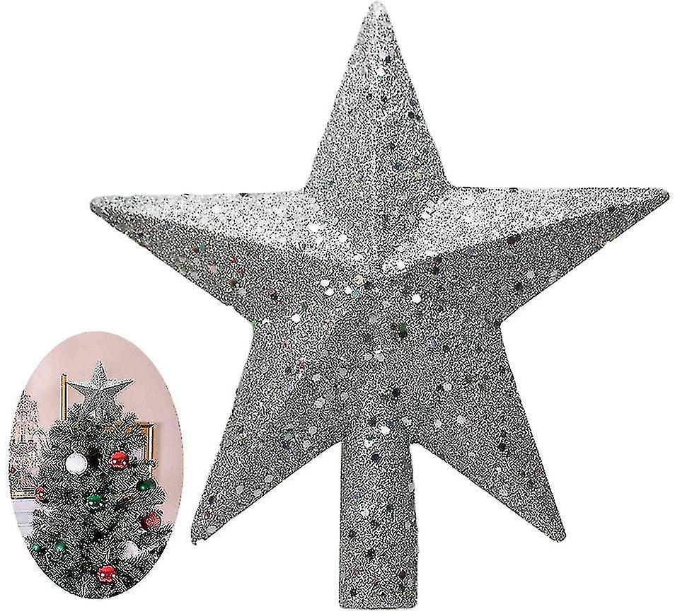 Glitter Christmas Tree Star For Christmas Tree Decoration