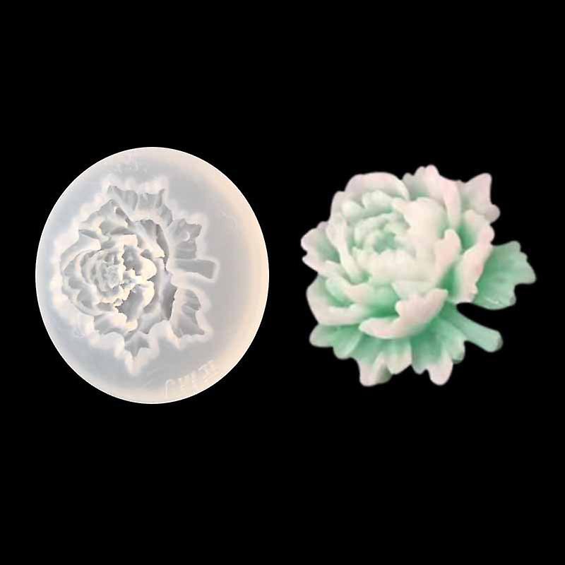 Creative Flower Bloom Rose Shape Silicone Fondant Soap Cake Mold Baking Tool