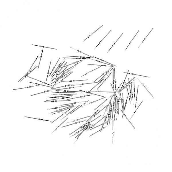 5x100 Pieces Set Silver Watch Winding Stem for Automatic Movements Tools 8200