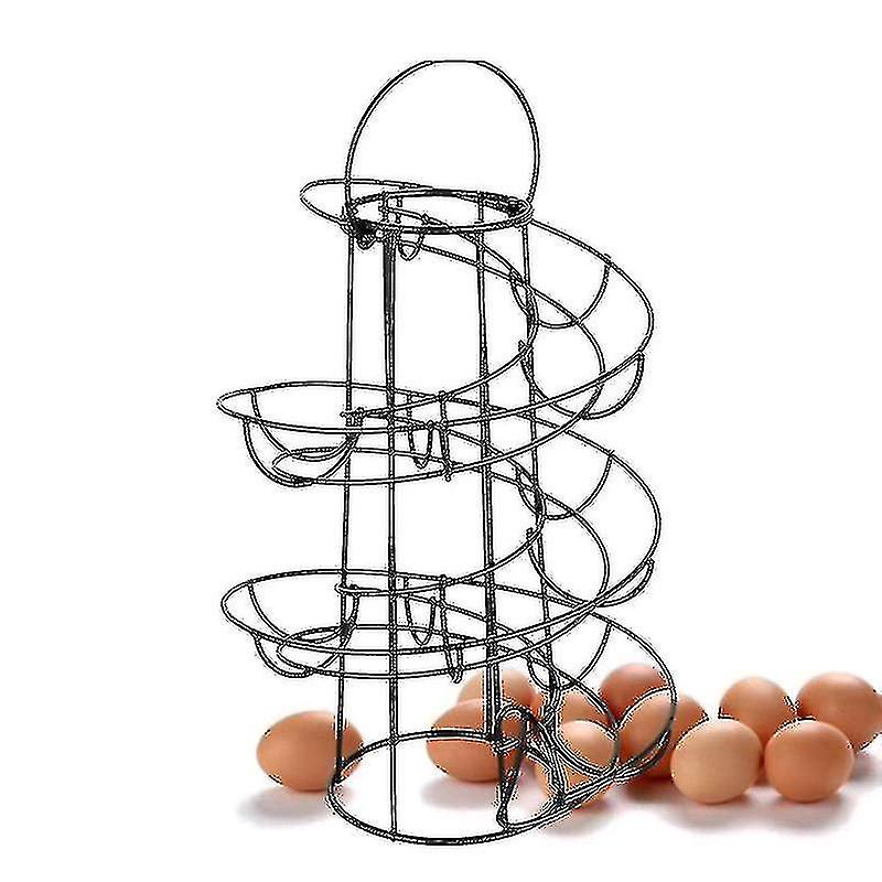 Portable Kit Spiral Egg Rack Functal Stora Egg Box Egg Stora Rack *chyi