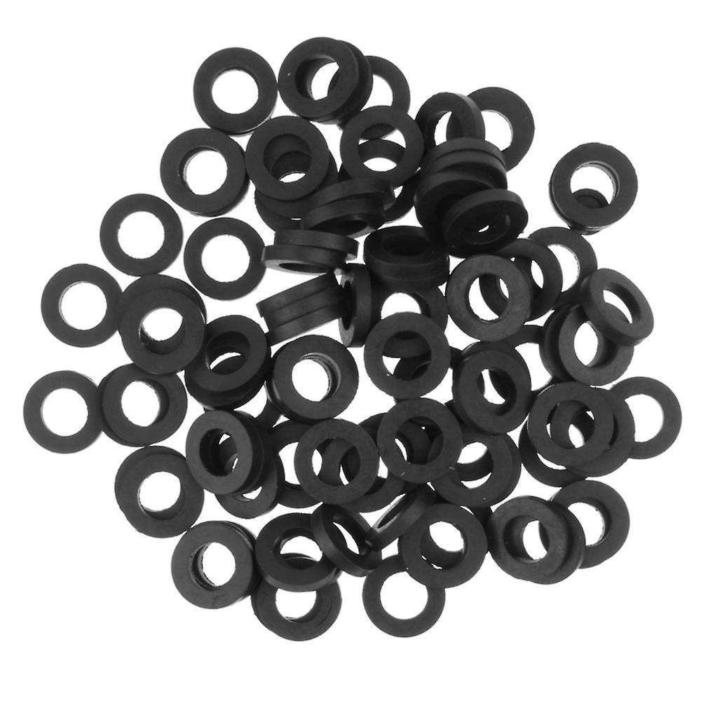 100pcs Black Silicone Flat O-rings For Half Inch Hand Shower