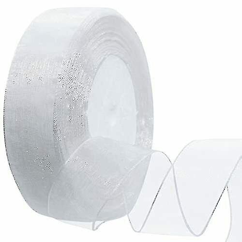 Ruban Satin 50 Yards / Rouleau 1 In Inch Emballage cadeau Ruban en vrac en mousseline de soie (happyshop)