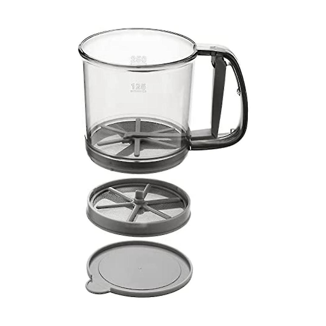Flour Sifter For Baking, Double-layer Extra Fine Mesh Sieve Strainer, Handheld Squeeze Sugar Sifter