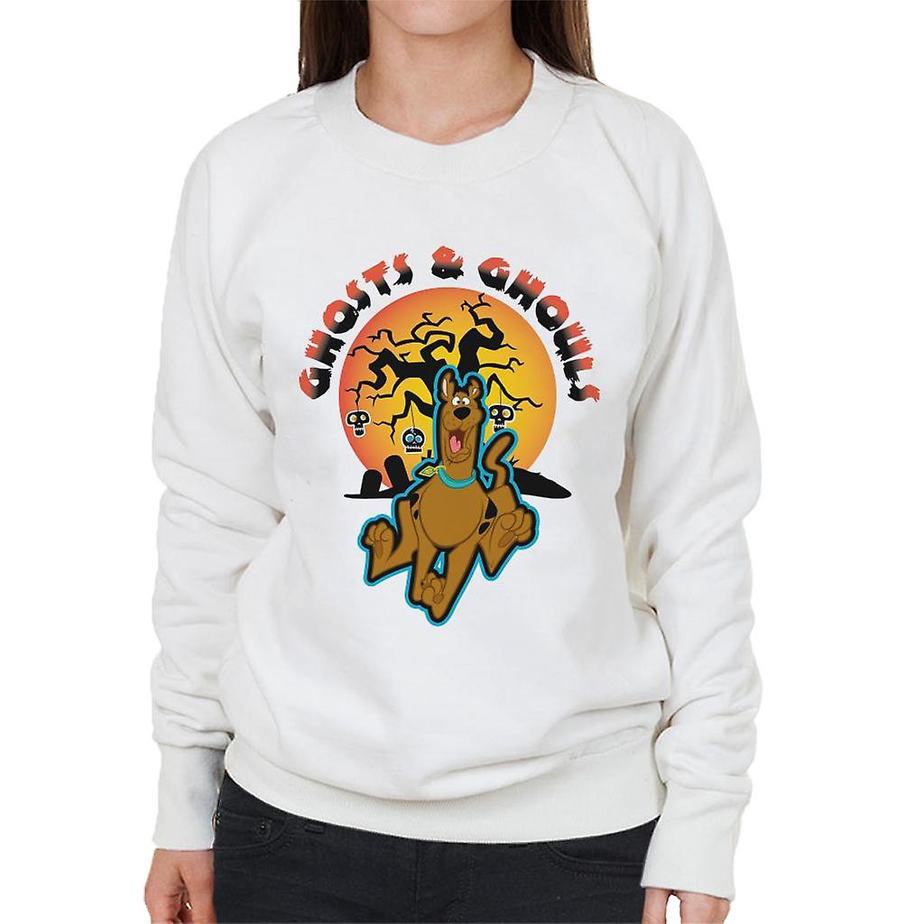Scooby Doo Halloween Skull Tree Ghosts & Ghouls Women's Sweatshirt