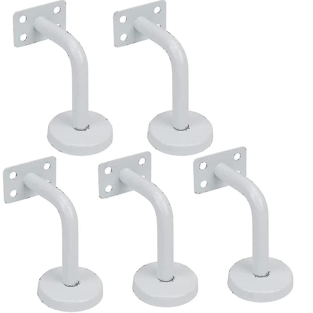 5pcs Treppenhandlauf Halterungen, Weiß Edelstahl Treppengeländer Halterungen-60x80mm-Montageschrauben zur Verfügung gestellt - zur Befestigung von ...