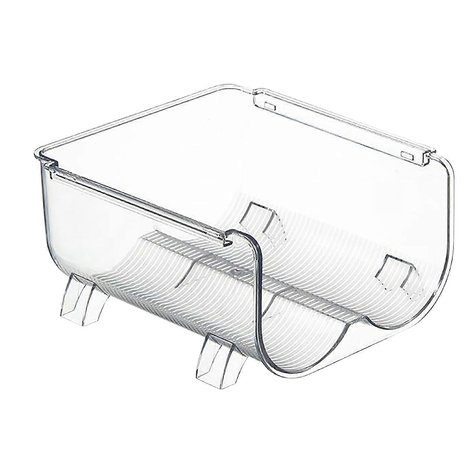 Water Bottle Organizer Transparent Stackable Space Saving Water Bottle Storage Holder Rack for Vacuum Cup 2 Grids