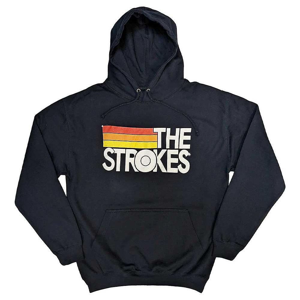 The Strokes Logo and Stripes Hoodie