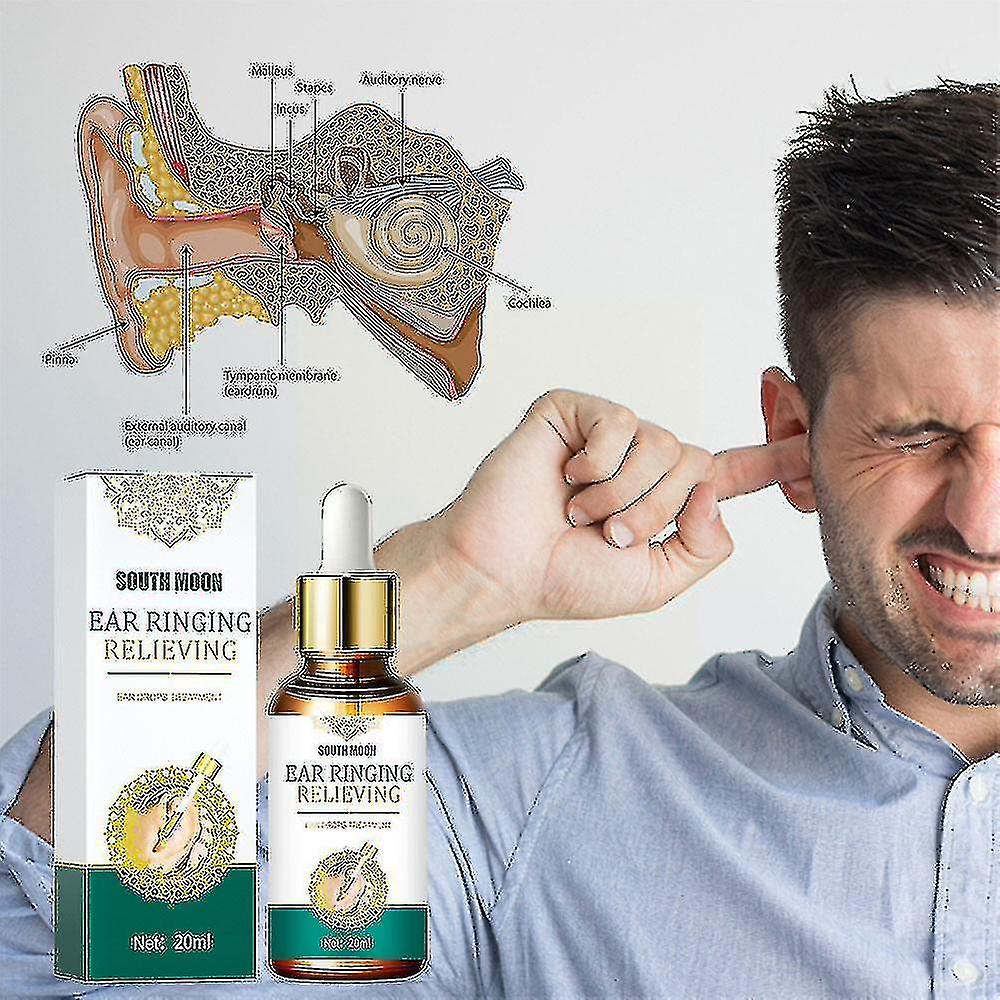 20ml Tinnitus Ear Drops Ear Ringing Gentle Relieving Health Discharge Care Tinnitus Fluid Ear Otitis Care Tw