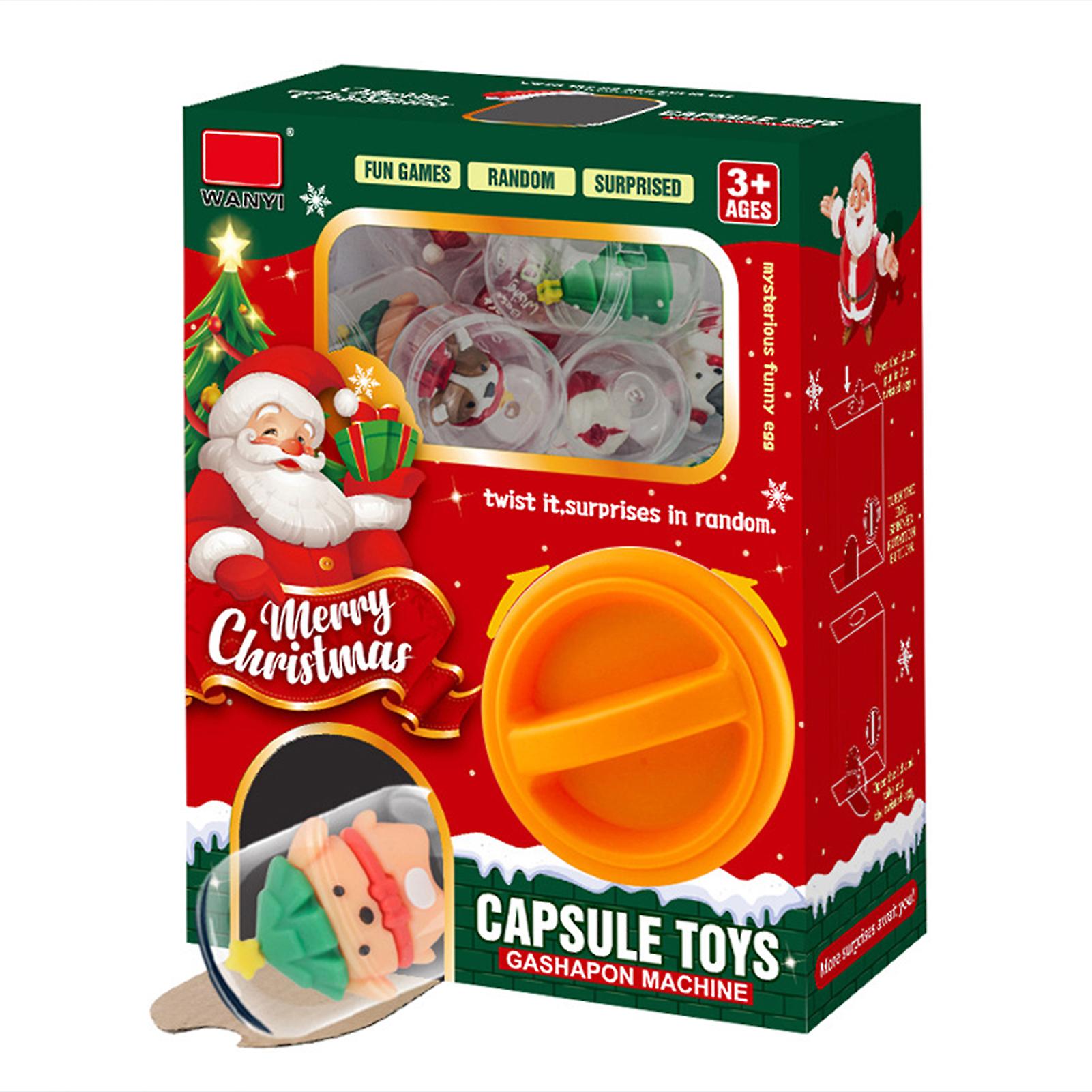 Cute Chirstmas Theme Capsule Machine Toy Parent-Child Interaction Game Toy Gift for Birthday Chirstmas