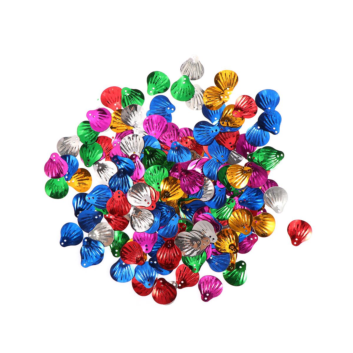 30 Grams Multi-shaped Glitter Confetti Colorful Sequins for DIY Crafts and Decoration (Large Shell Pattern)