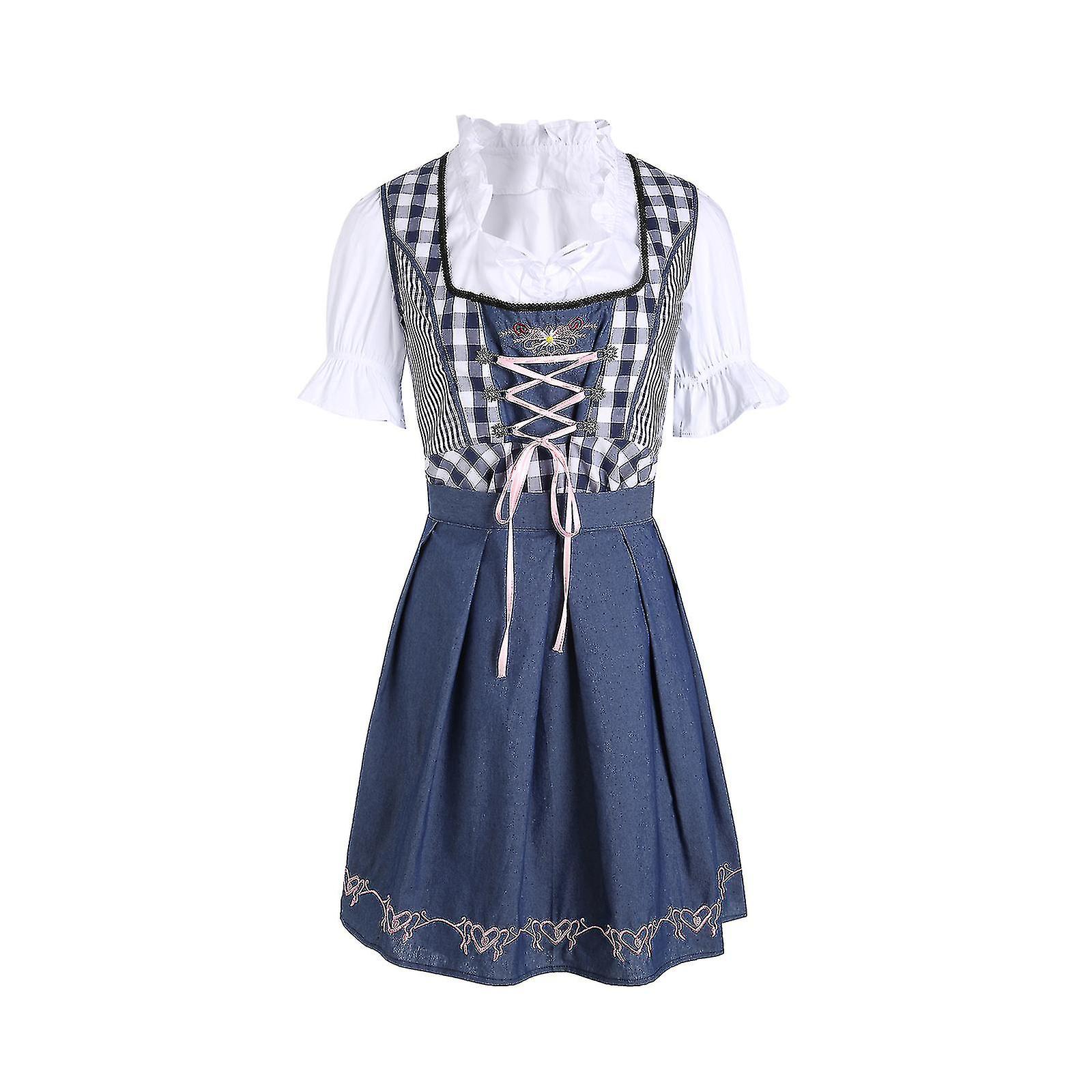 Γερμανικό φόρεμα dirndl βαυαρικό oktoberfest απόκριες μπύρα υπηρέτρια κοστούμι