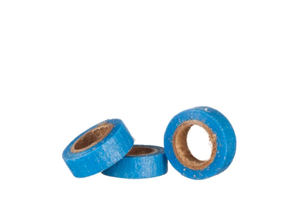 娃娃屋蓝色画家胶带套装 1：12 装饰工作棚工具箱配件