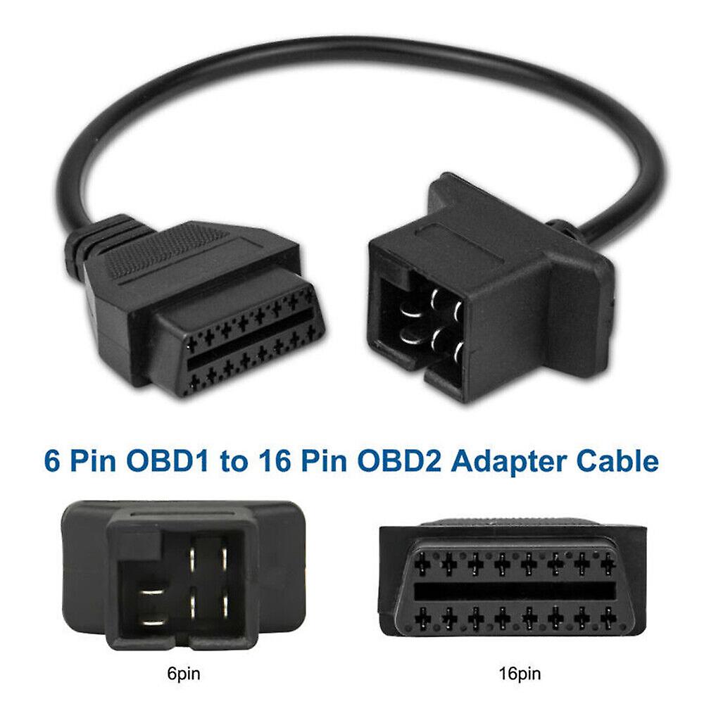 6 Pin OBD to OBD2 Check Engine Adapter Cable Code Reader For Chrysler Jeep Dodge