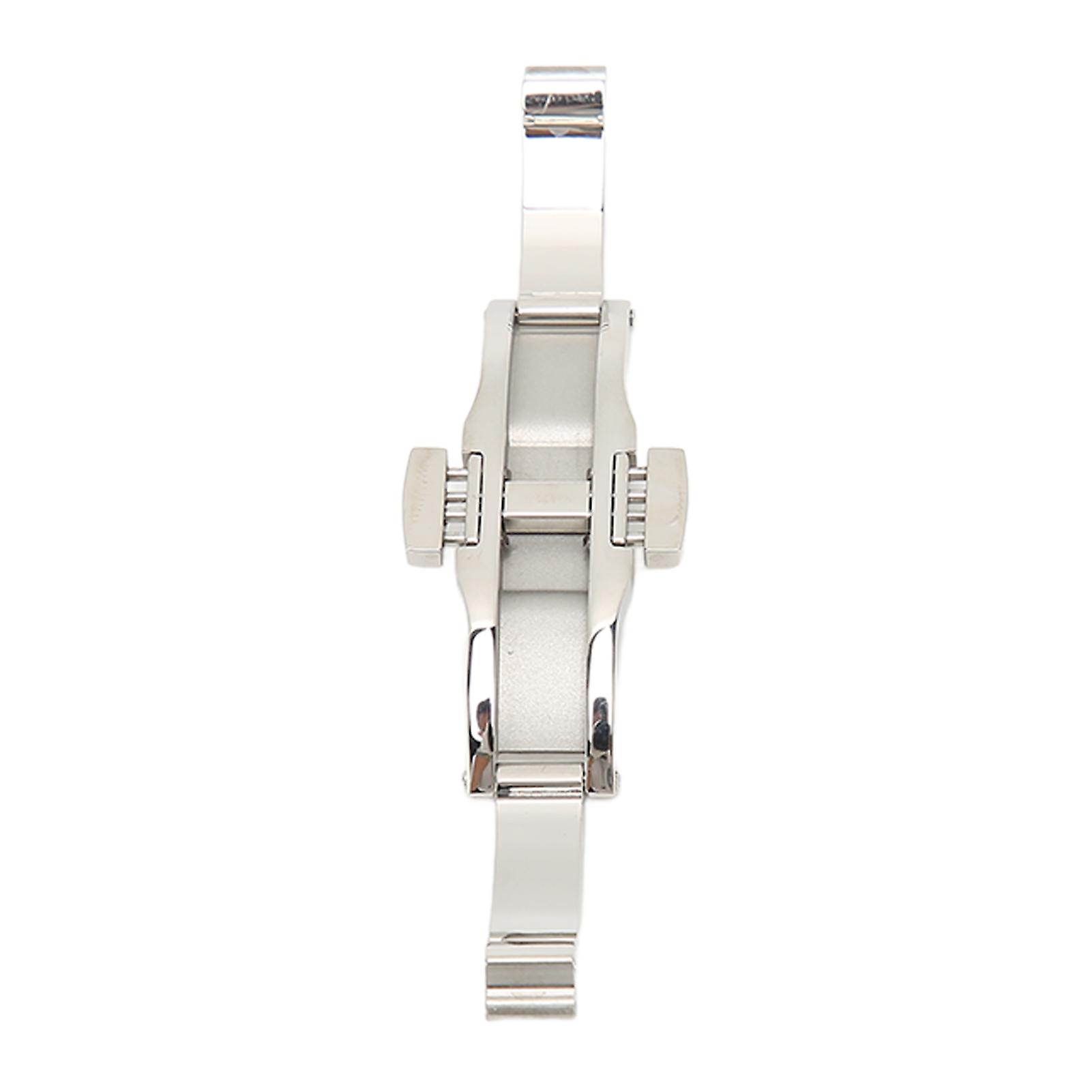 Watch Depolyment Clasp Stainless Steel Folding Deployment Clasp Push Button Buckle Watch Accessory 6 X 19mm / 0.2 X 0.7in