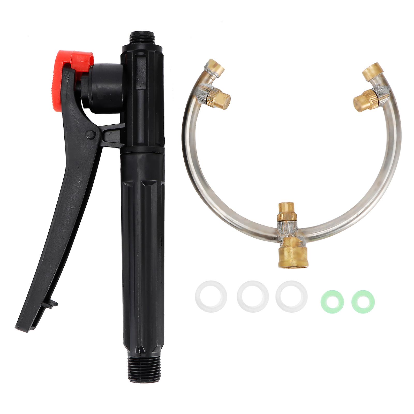 Semi-circular agricultural sprayer with 3 atomizing nozzles, G3/8 inch external thread
