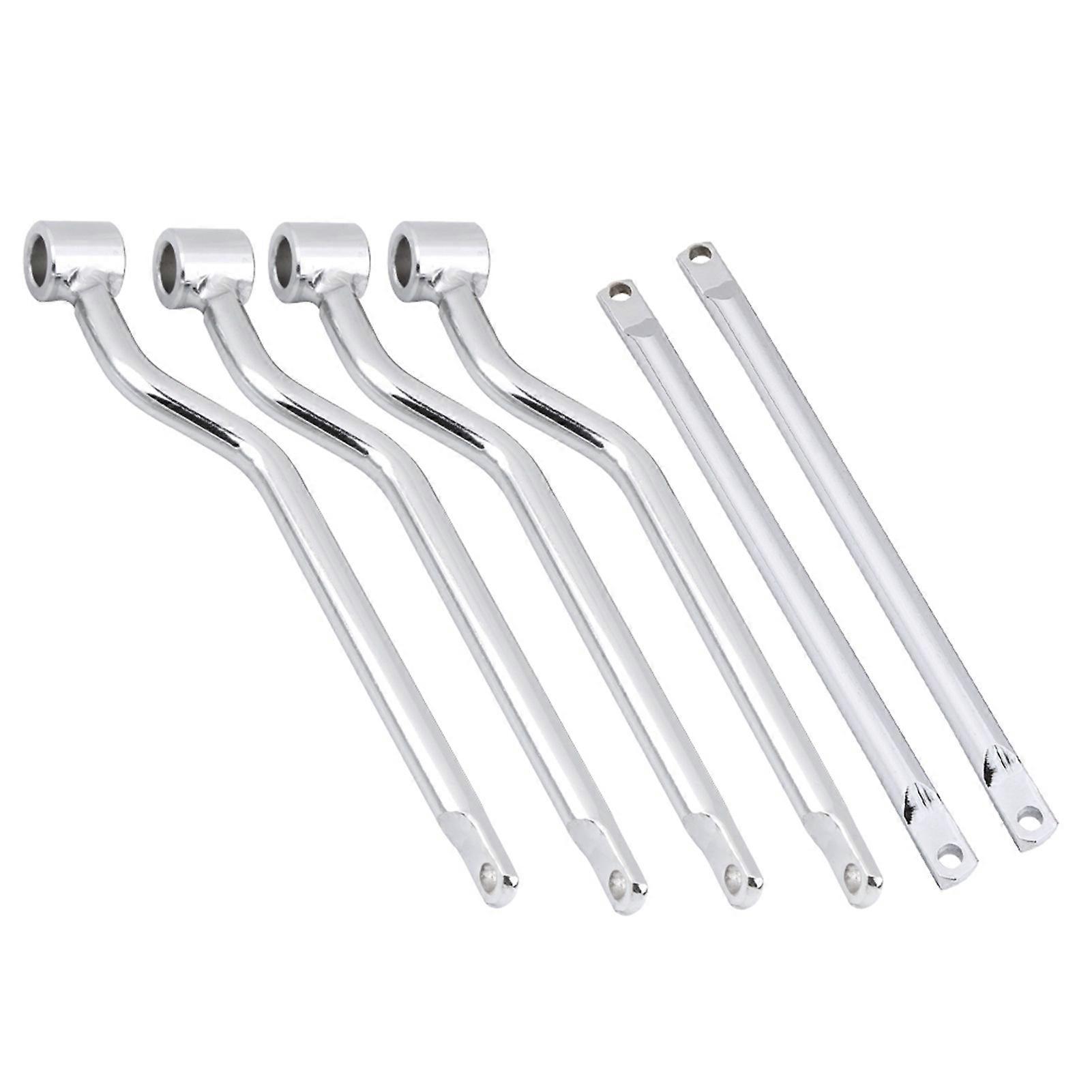 Motorcycle Saddlebag Support Bars Kit Silver Stainless Steel 833g